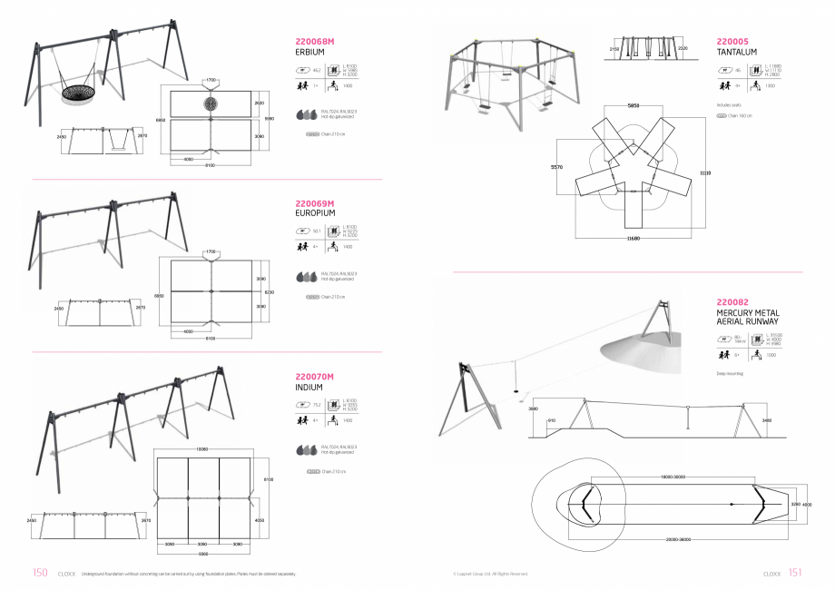 Pagina 76-Echipamente de joaca pentru copii LAPPSET NEW FINNO, HALO, CLOXX, FLORA, FINNO ABC, CLOVER Catalog, ...