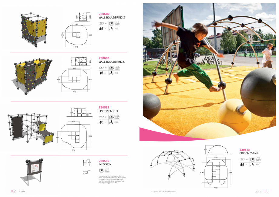 Pagina 82-Echipamente de joaca pentru copii LAPPSET NEW FINNO, HALO, CLOXX, FLORA, FINNO ABC, CLOVER Catalog, ...