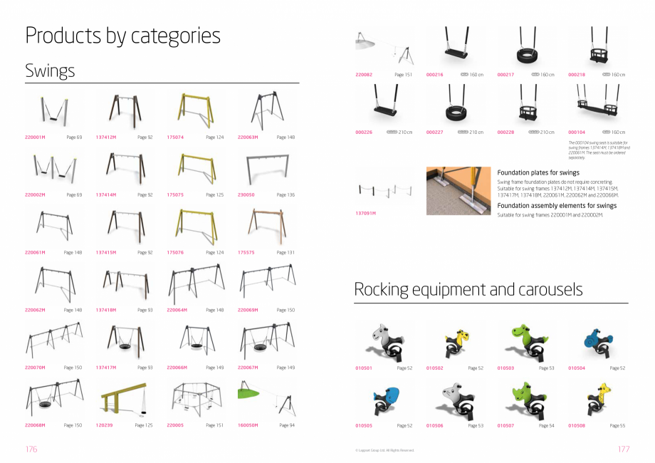 Pagina 89-Echipamente de joaca pentru copii LAPPSET NEW FINNO, HALO, CLOXX, FLORA, FINNO ABC, CLOVER Catalog, ...