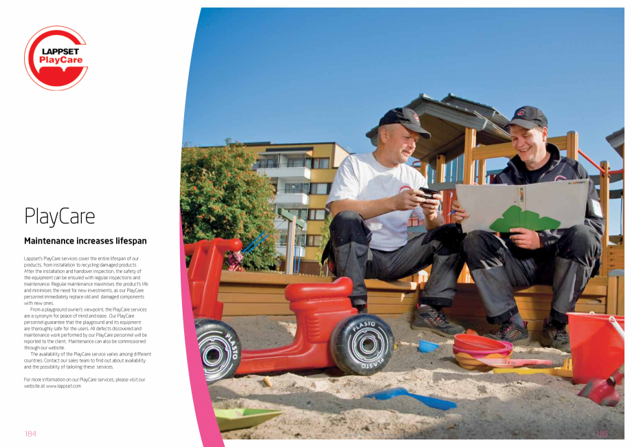 Pagina 93-Echipamente de joaca pentru copii LAPPSET NEW FINNO, HALO, CLOXX, FLORA, FINNO ABC, CLOVER Catalog, ...