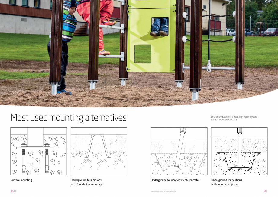 Pagina 96-Echipamente de joaca pentru copii LAPPSET NEW FINNO, HALO, CLOXX, FLORA, FINNO ABC, CLOVER Catalog, ...