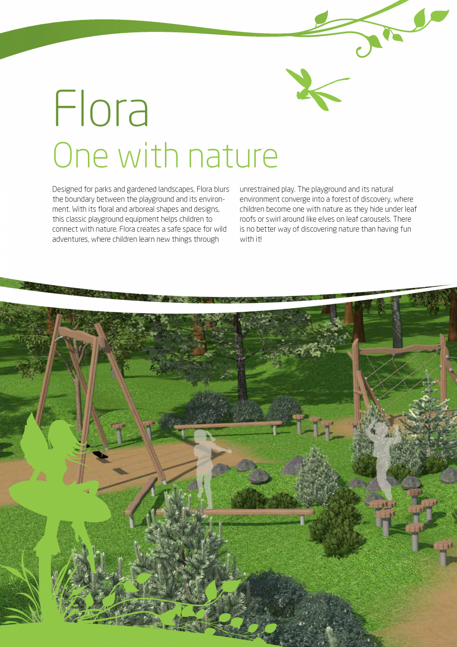 Pagina 2-Echipamente de joaca pentru copii  LAPPSET FLORA Catalog, brosura Engleza nts of a
classical...