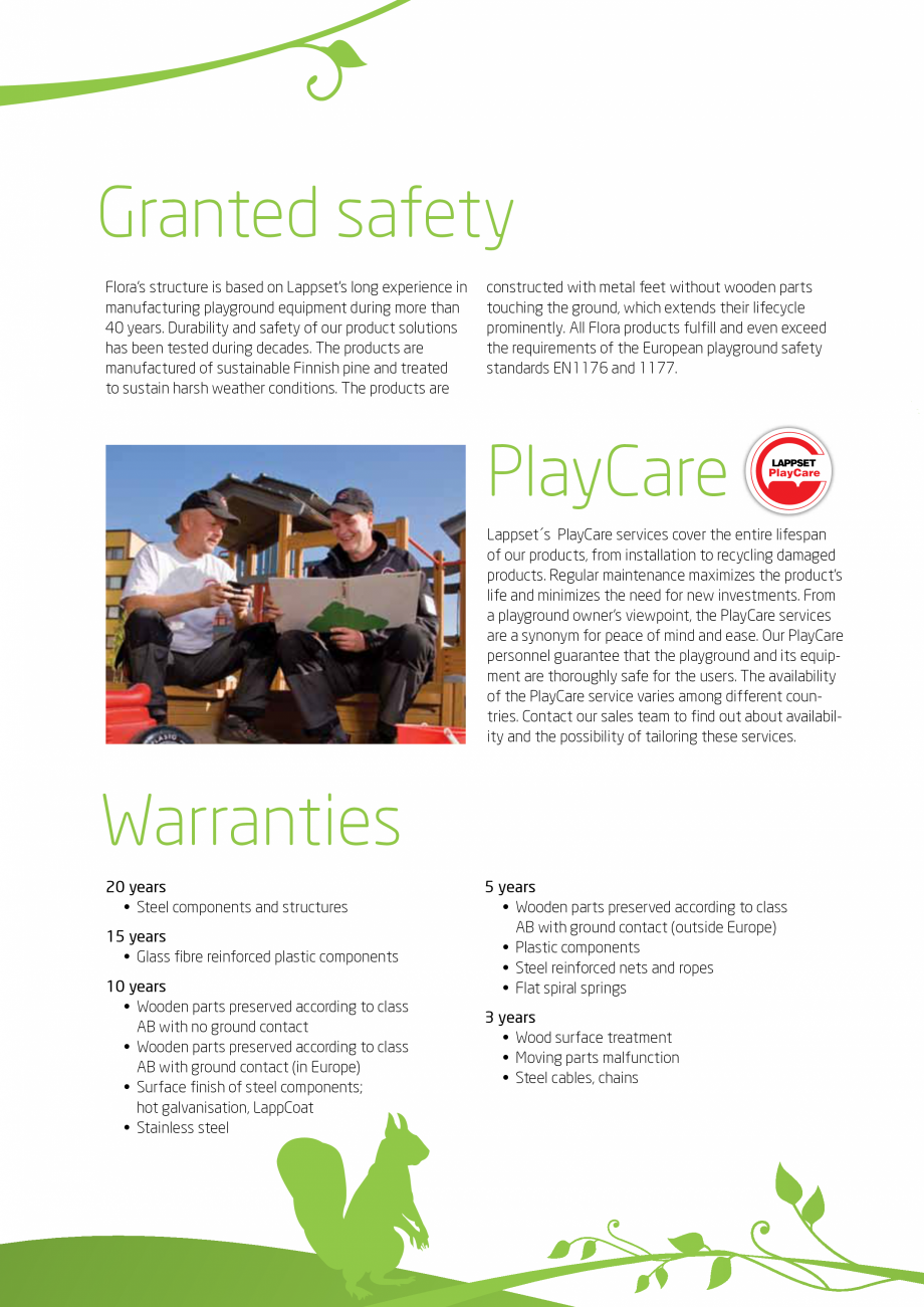 Pagina 6-Echipamente de joaca pentru copii  LAPPSET FLORA Catalog, brosura Engleza nvite mankind outdoors!...