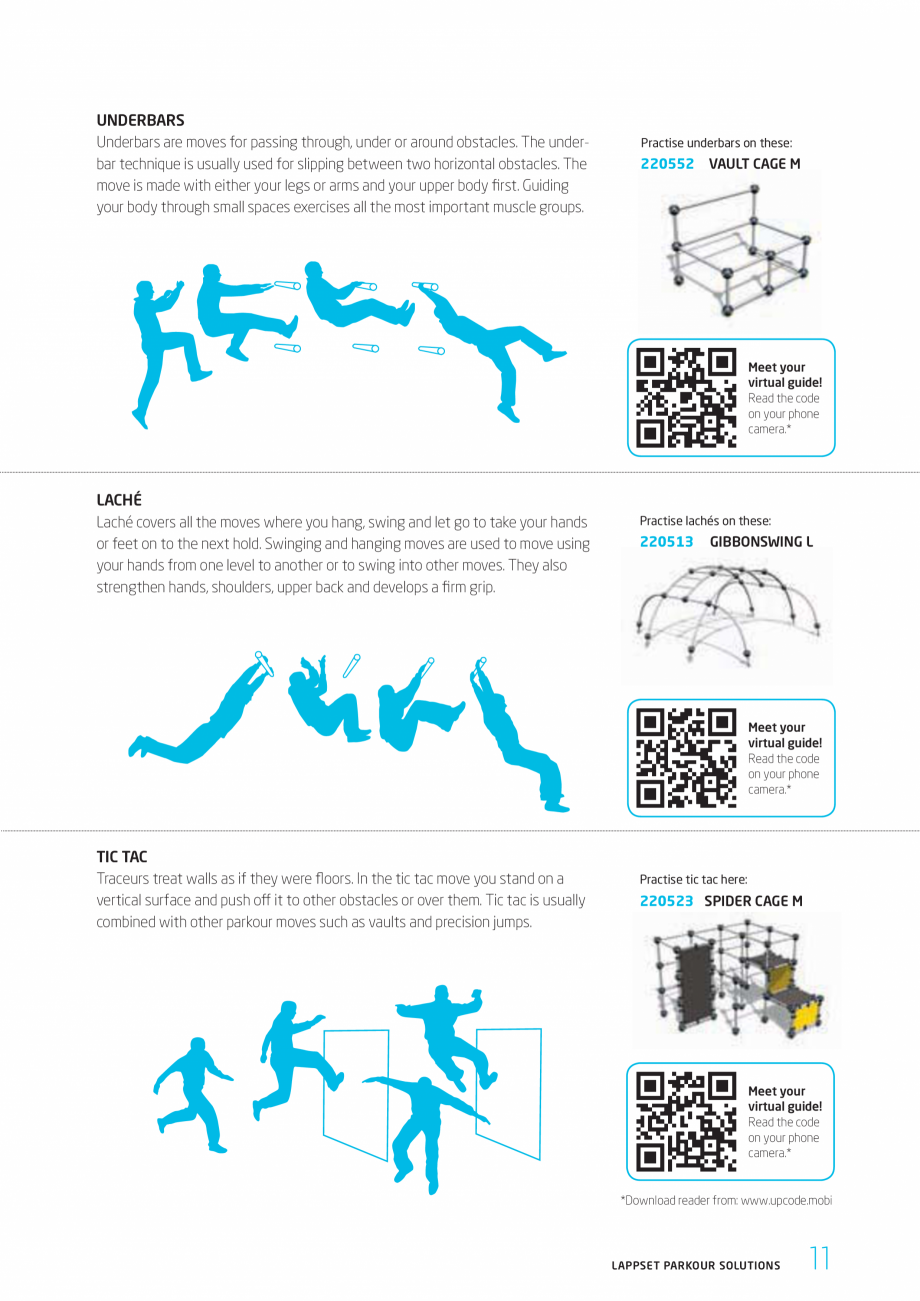 Pagina 11-Echipamente si solutii pentru Parkour  LAPPSET CLOXX Catalog, brosura Engleza  to
lead into the next...