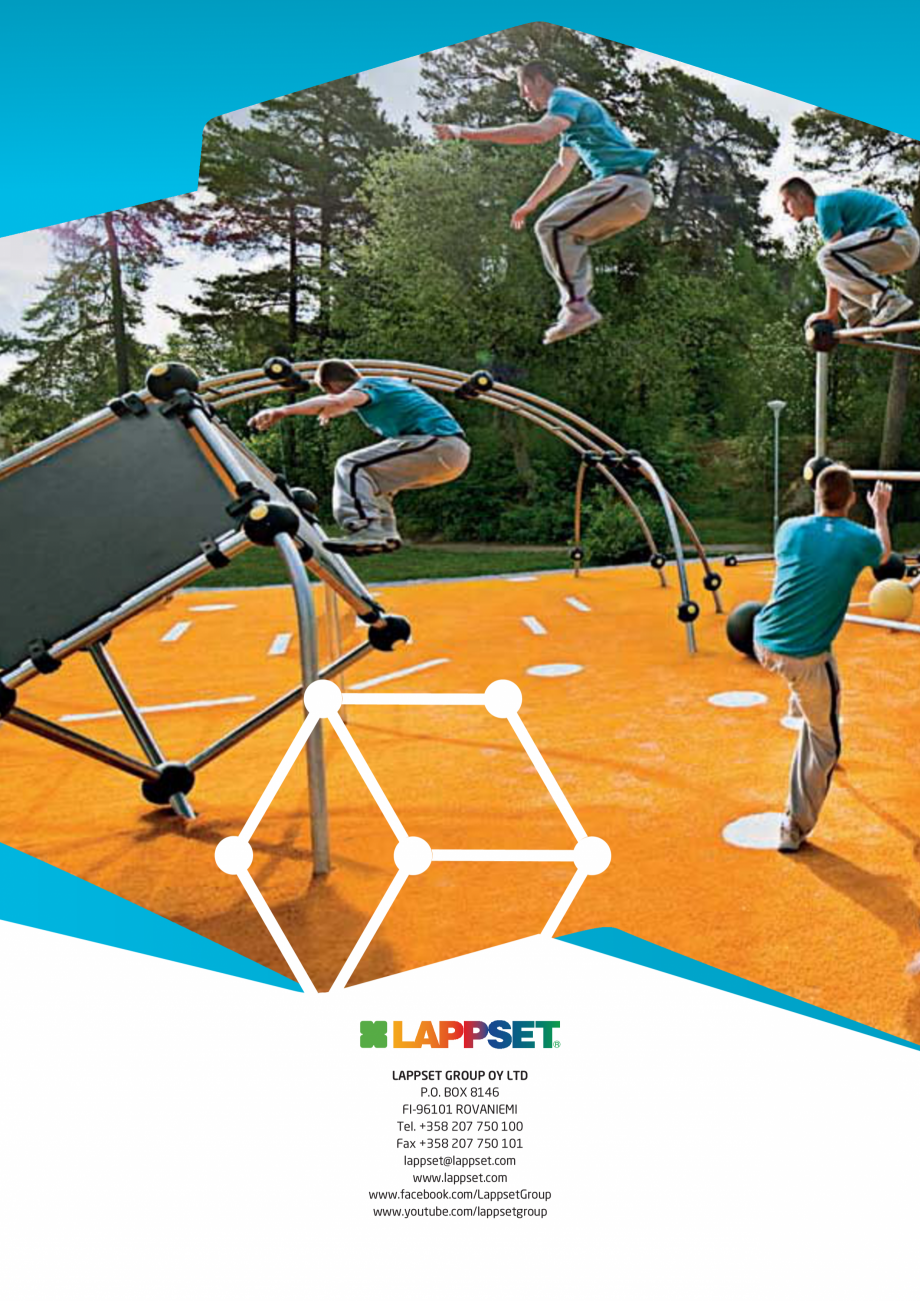 Pagina 36-Echipamente si solutii pentru Parkour  LAPPSET CLOXX Catalog, brosura Engleza 