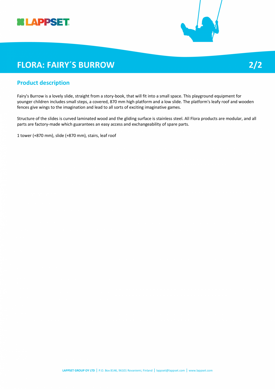 Pagina 2-Echipament de joaca din lemn 175515  LAPPSET FLORA Fisa tehnica Engleza ad to all sorts of exciting ...