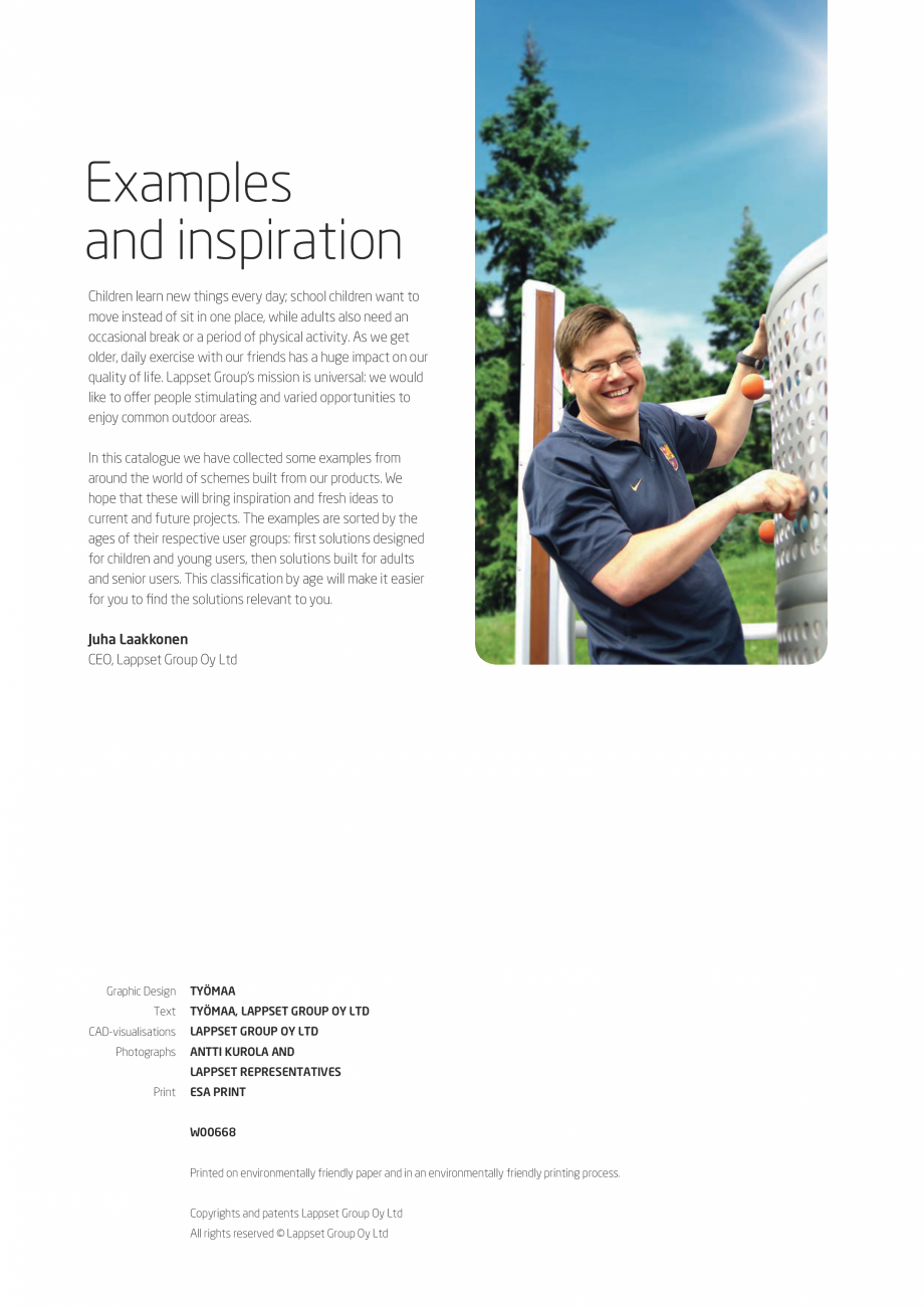 Pagina 3-Idei pentru o viata sanatoasa LAPPSET NEW FINNO, FINNO ABC, CLOXX, CLOVER, FLORA, HALO Catalog,...