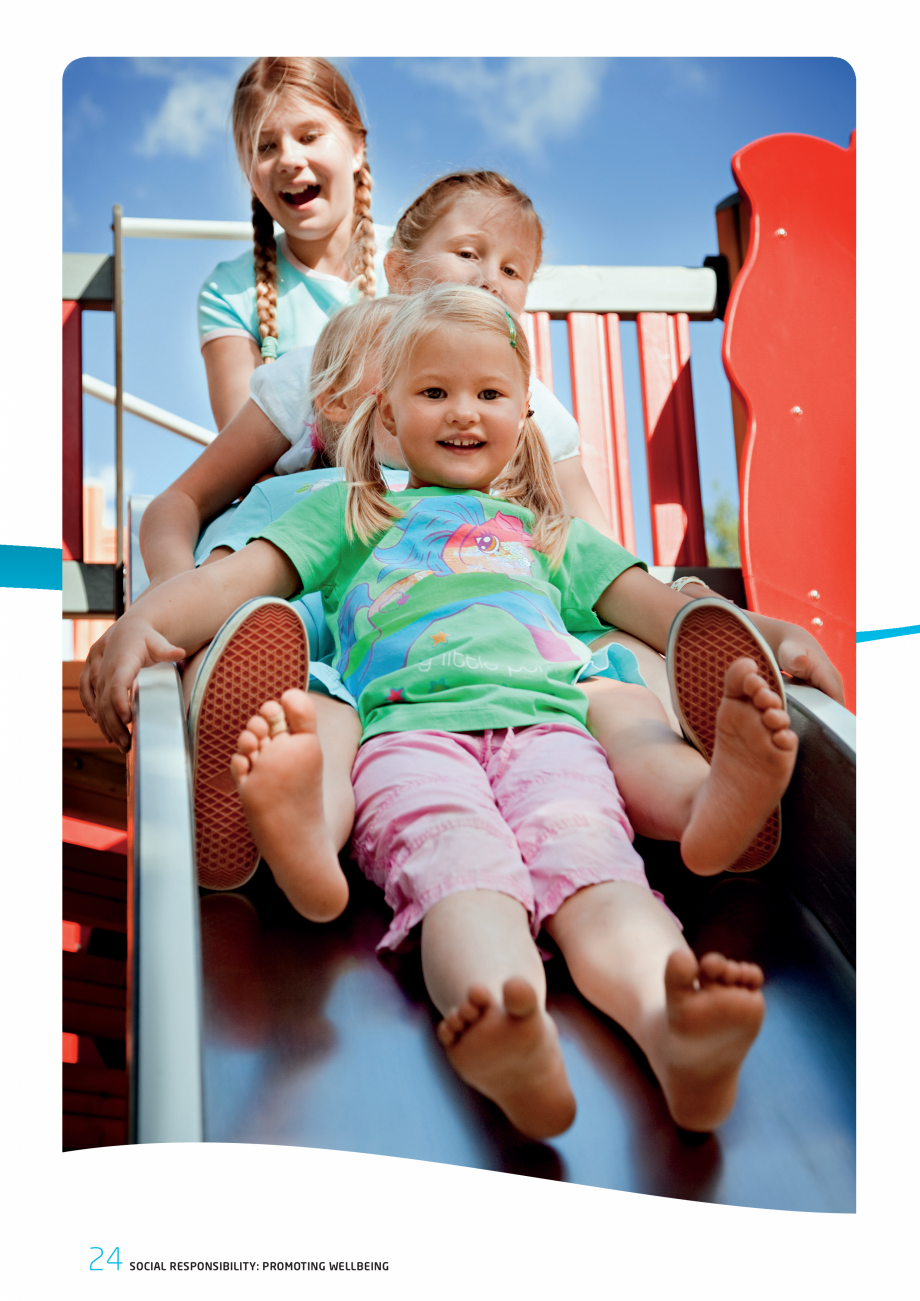 Pagina 24-Responsabilitatea sociala - Raport 2010 LAPPSET NEW FINNO, FINNO ABC, CLOXX, CLOVER, ANGRY BIRDS,...