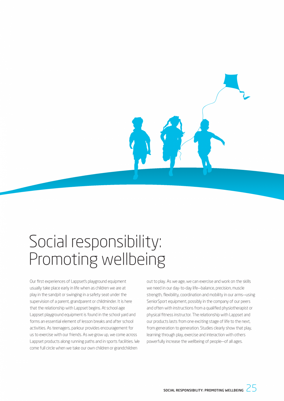 Pagina 25-Responsabilitatea sociala - Raport 2010 LAPPSET NEW FINNO, FINNO ABC, CLOXX, CLOVER, ANGRY BIRDS,...