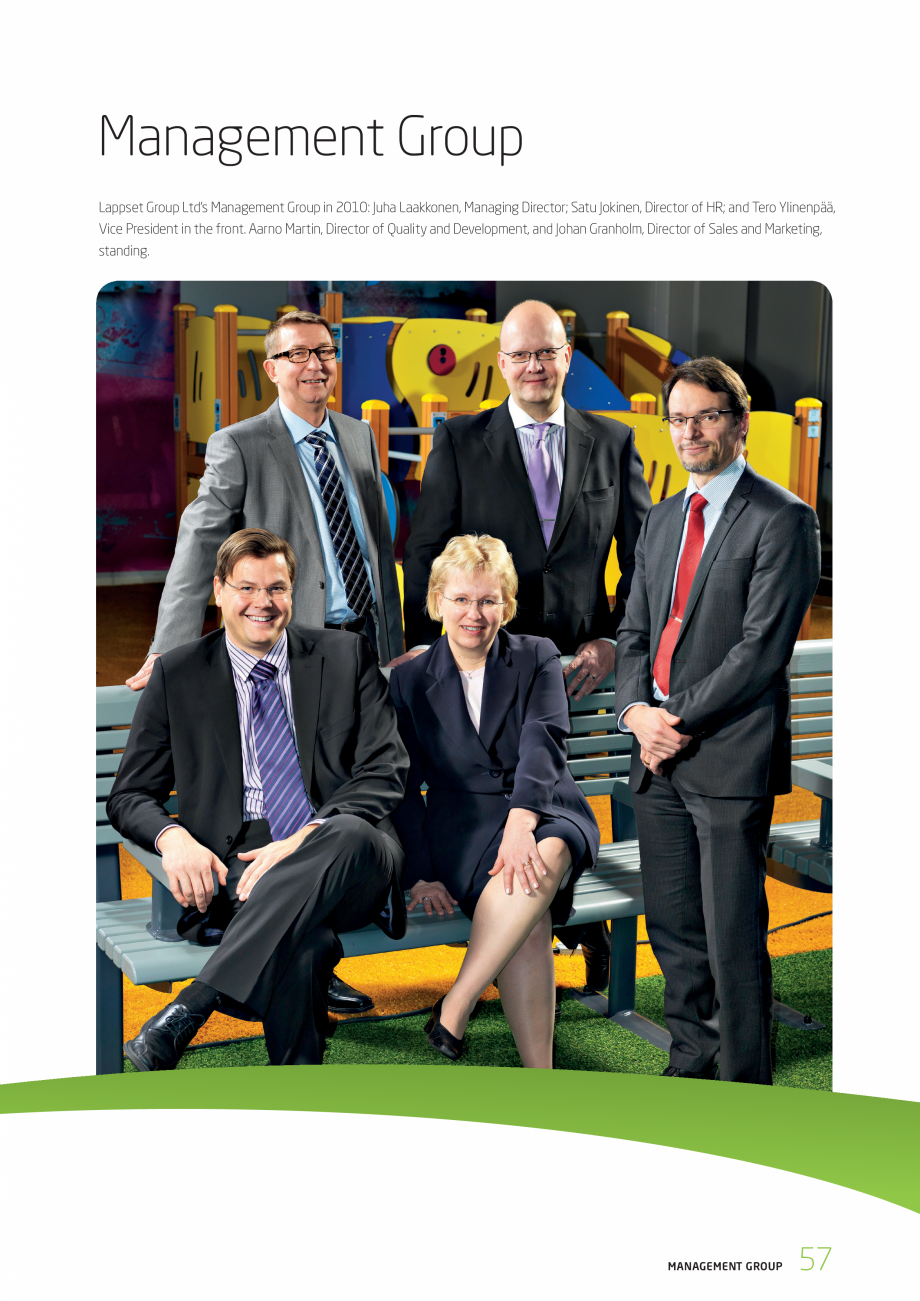 Pagina 57-Responsabilitatea sociala - Raport 2010 LAPPSET NEW FINNO, FINNO ABC, CLOXX, CLOVER, ANGRY BIRDS,...