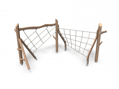 TROLL'S CLIMBING TRACK - Echipament de catarat din lemn 175590 FLORA Echipamente de joaca pentru copii
