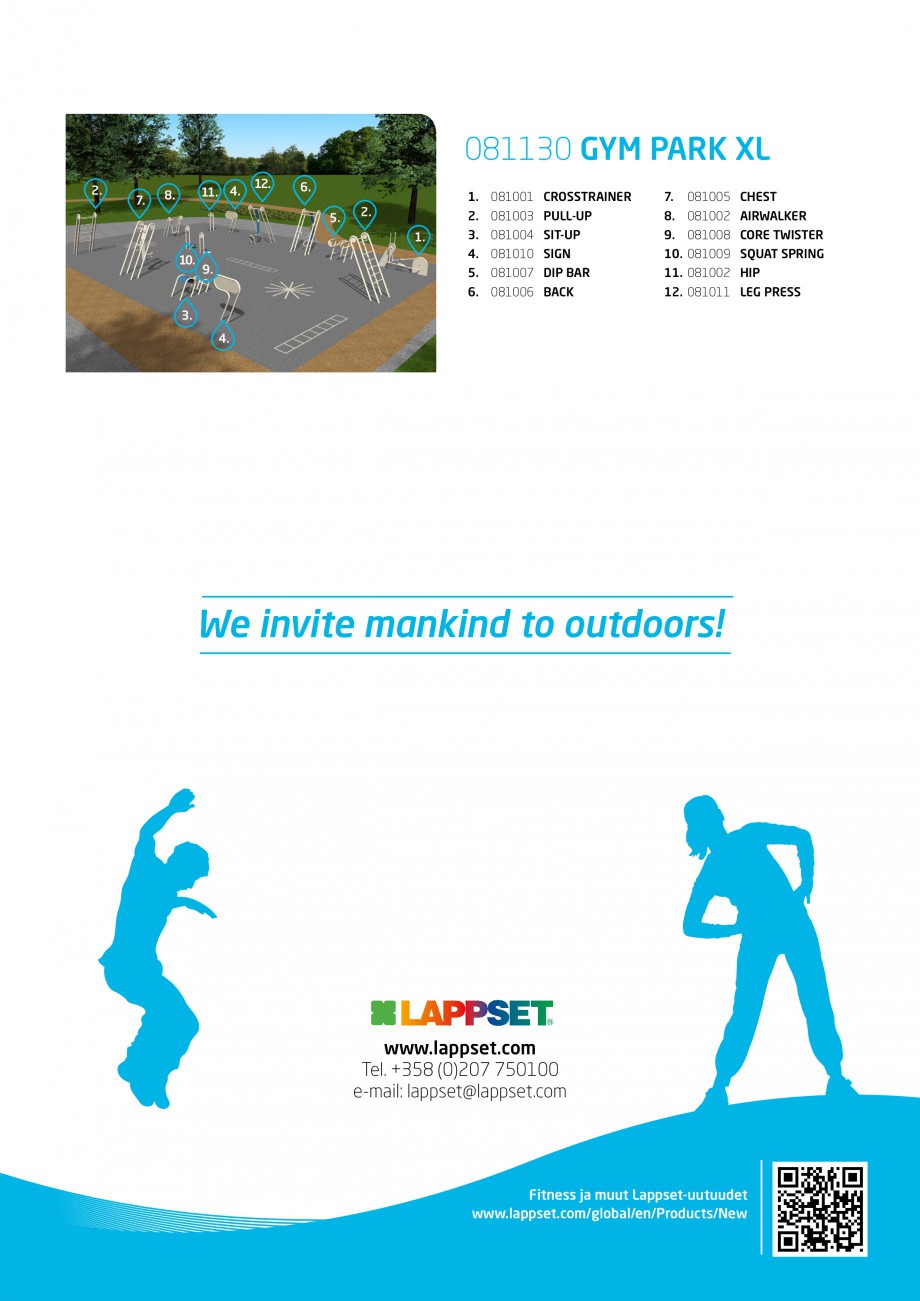 Pagina 4-Echipamente fitness accesibile tuturor LAPPSET Gym Fisa tehnica Engleza 