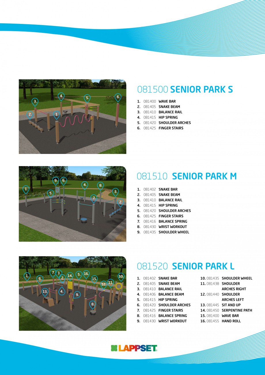 Pagina 3-Senior sport - Activi la varste inaintate LAPPSET Fisa tehnica Engleza R PARK M

6.
4.

1.

8.
3.

5...
