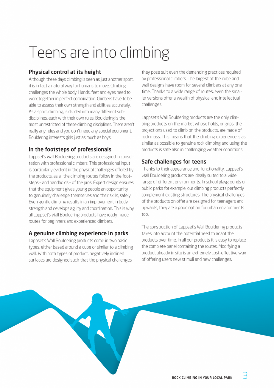 Pagina 3-Echipamente de catarare LAPPSET Wall Bouldering Fisa tehnica Engleza a cube or similar to a climbing...