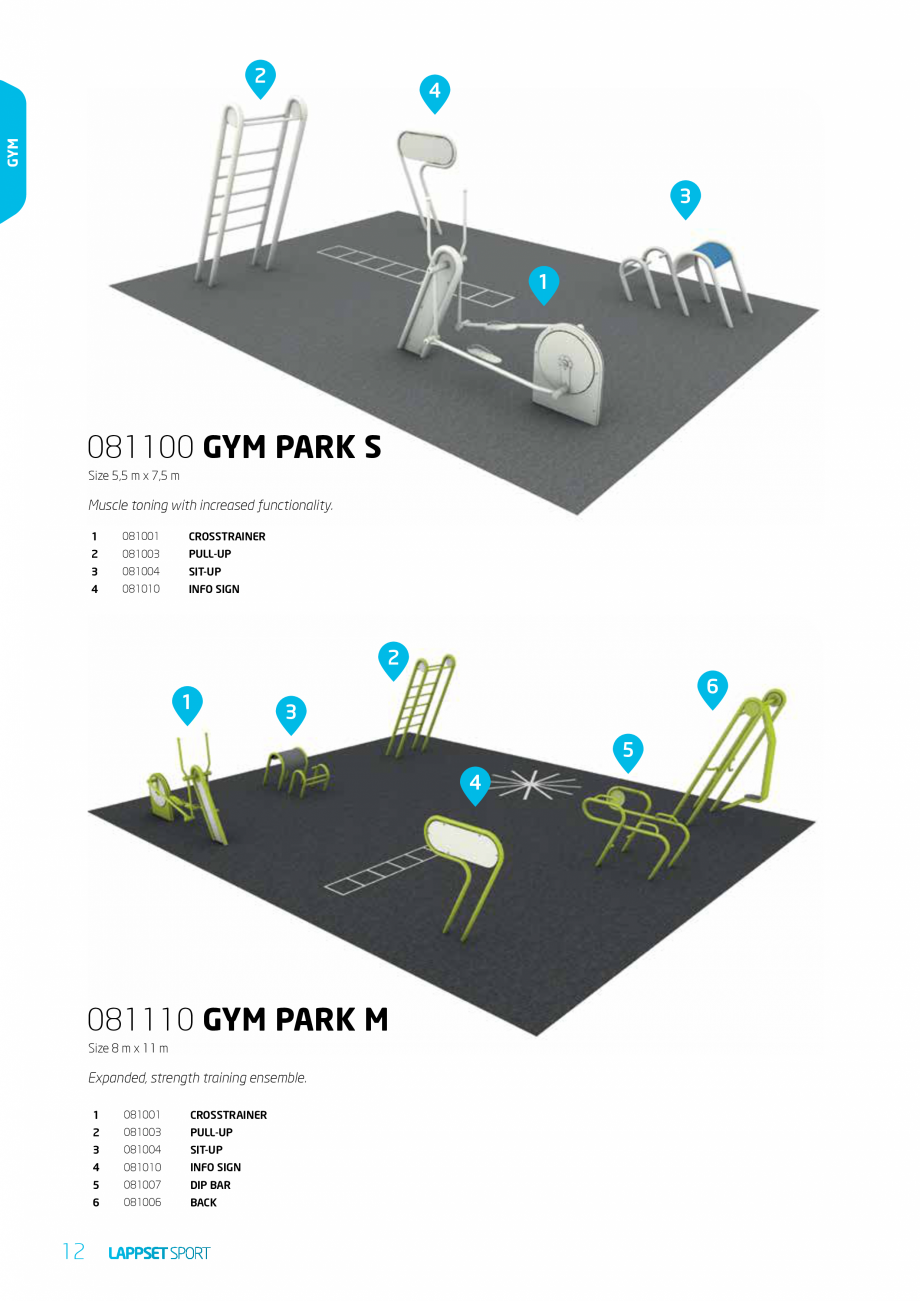 Pagina 12-Echipamente pentru spatii sport, sport extrem LAPPSET Wall Bouldering, Parkour, Fitness, Gym, Senior...