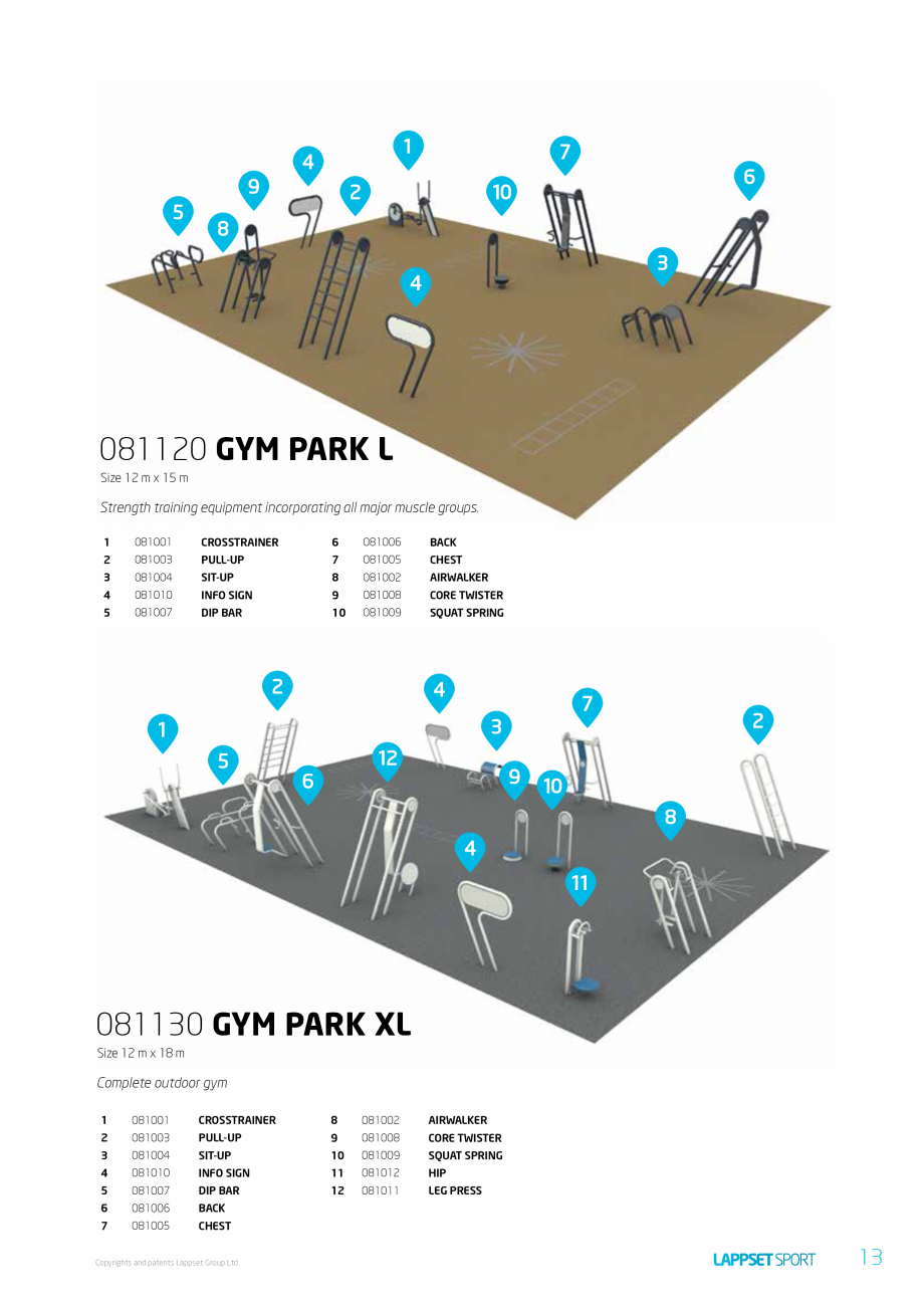 Pagina 13-Echipamente pentru spatii sport, sport extrem LAPPSET Wall Bouldering, Parkour, Fitness, Gym, Senior...