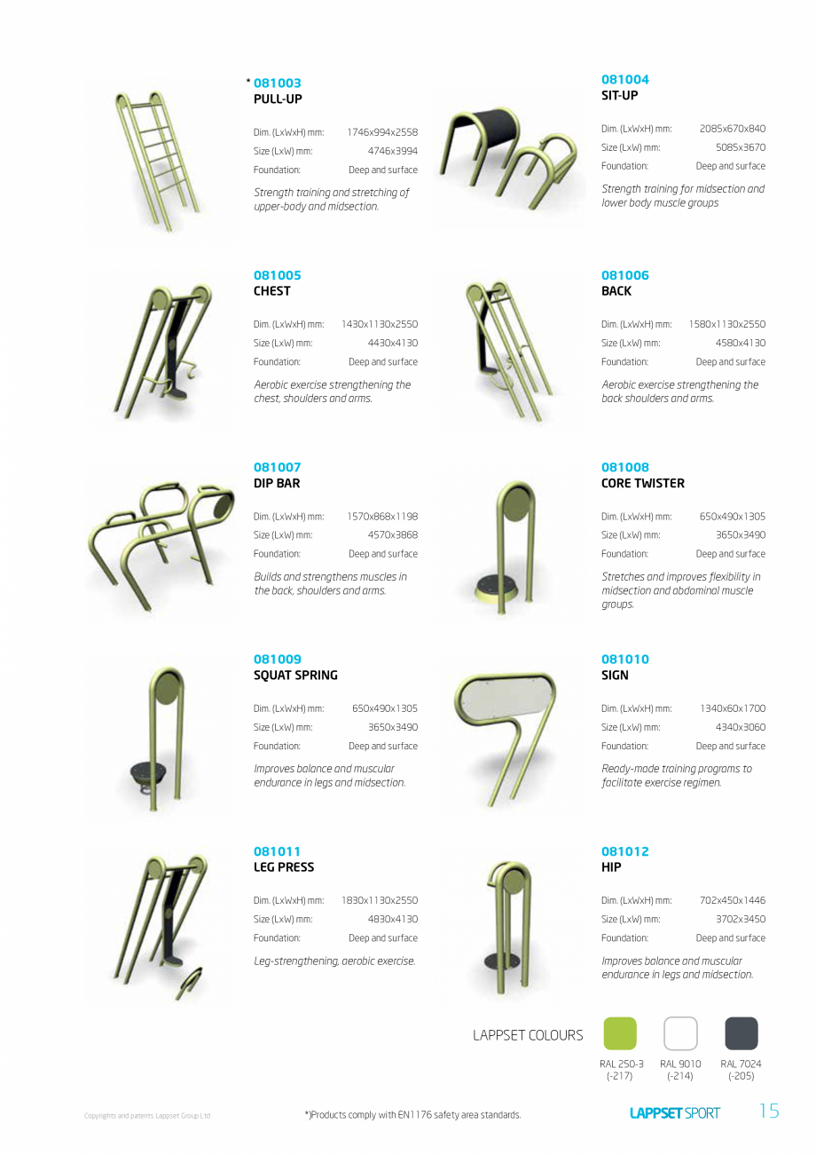 Pagina 15-Echipamente pentru spatii sport, sport extrem LAPPSET Wall Bouldering, Parkour, Fitness, Gym, Senior...