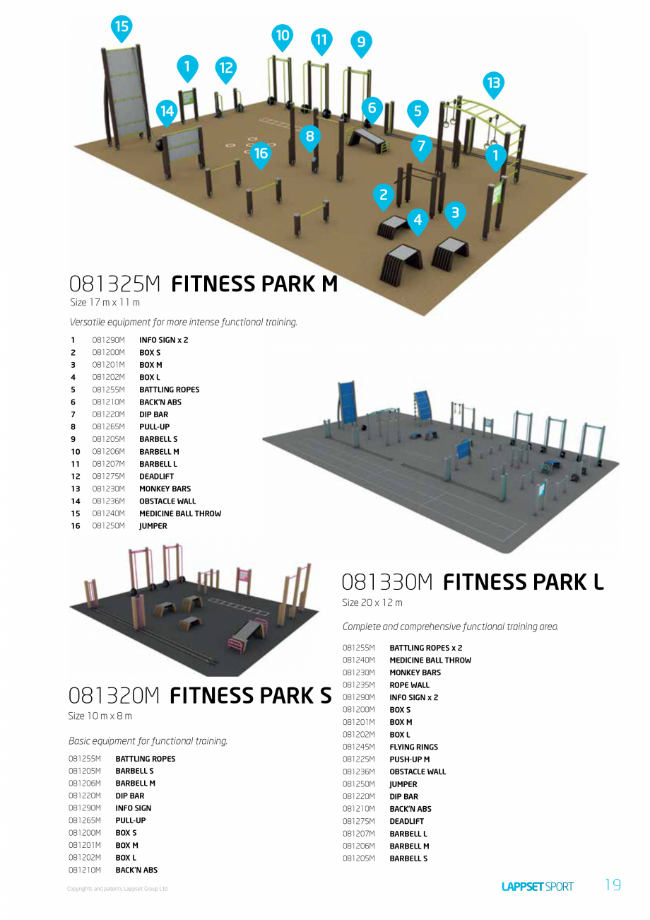 Pagina 19-Echipamente pentru spatii sport, sport extrem LAPPSET Wall Bouldering, Parkour, Fitness, Gym, Senior...