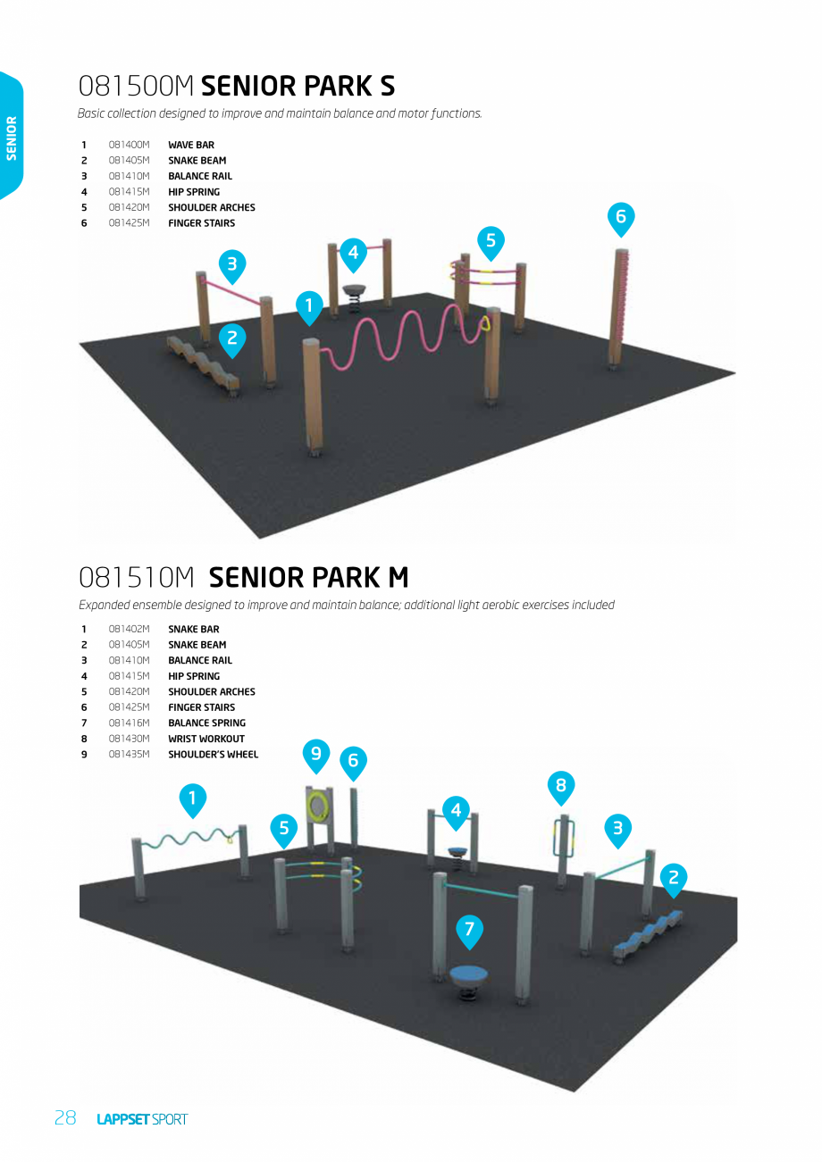 Pagina 28-Echipamente pentru spatii sport, sport extrem LAPPSET Wall Bouldering, Parkour, Fitness, Gym, Senior...