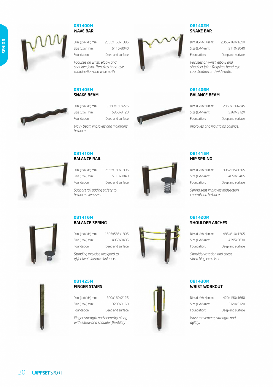 Pagina 30-Echipamente pentru spatii sport, sport extrem LAPPSET Wall Bouldering, Parkour, Fitness, Gym, Senior...