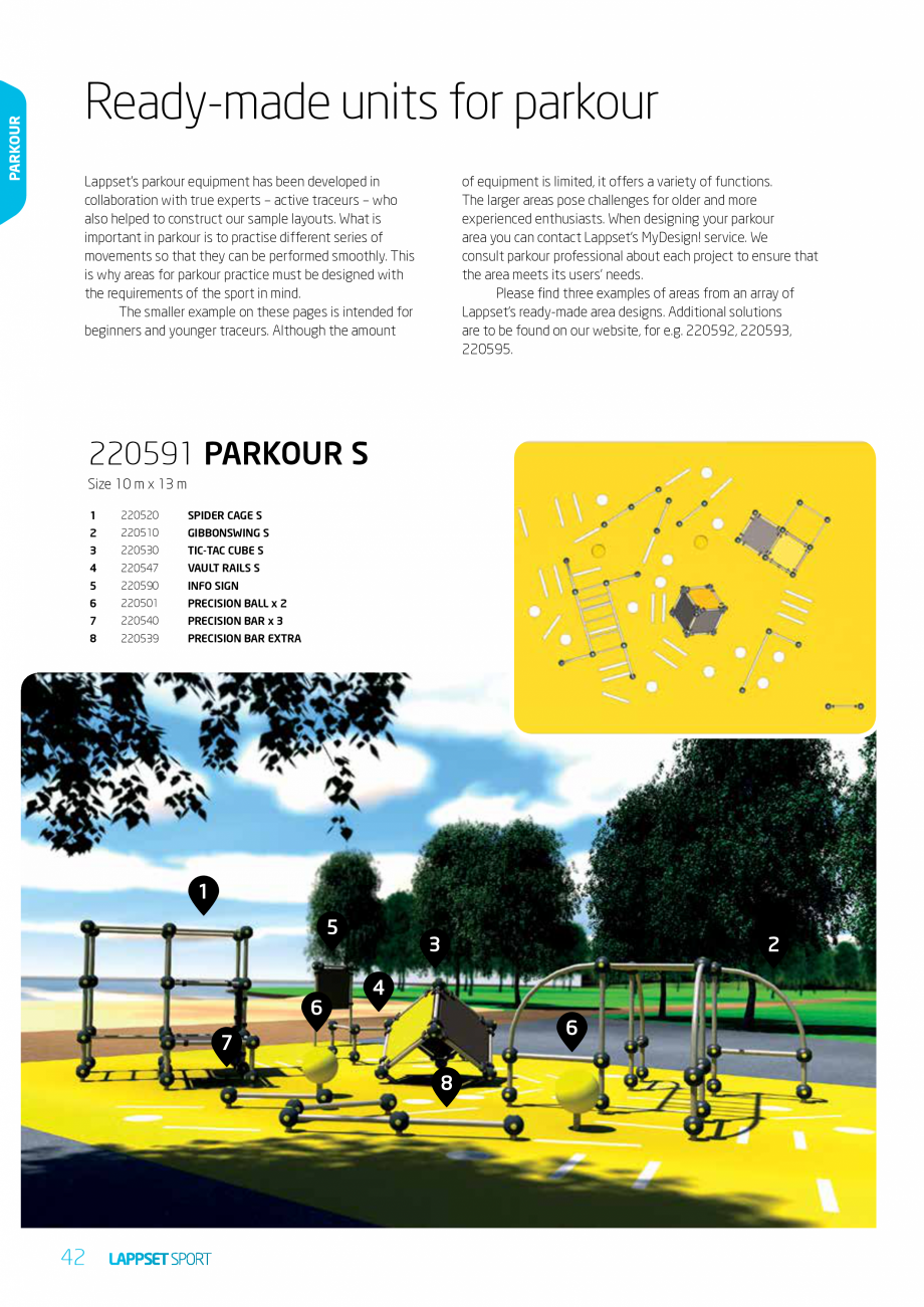 Pagina 42-Echipamente pentru spatii sport, sport extrem LAPPSET Wall Bouldering, Parkour, Fitness, Gym, Senior...