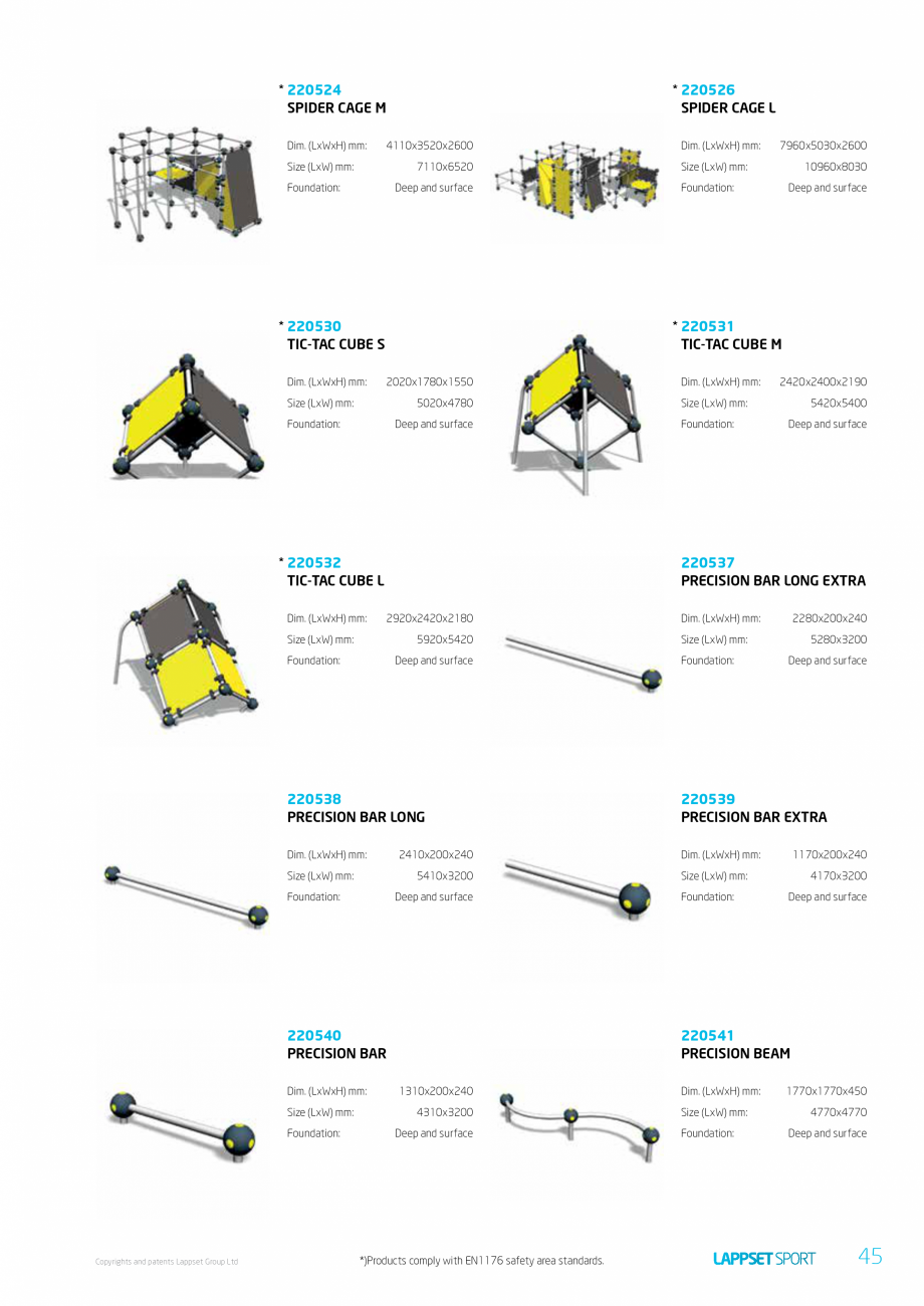Pagina 45-Echipamente pentru spatii sport, sport extrem LAPPSET Wall Bouldering, Parkour, Fitness, Gym, Senior...