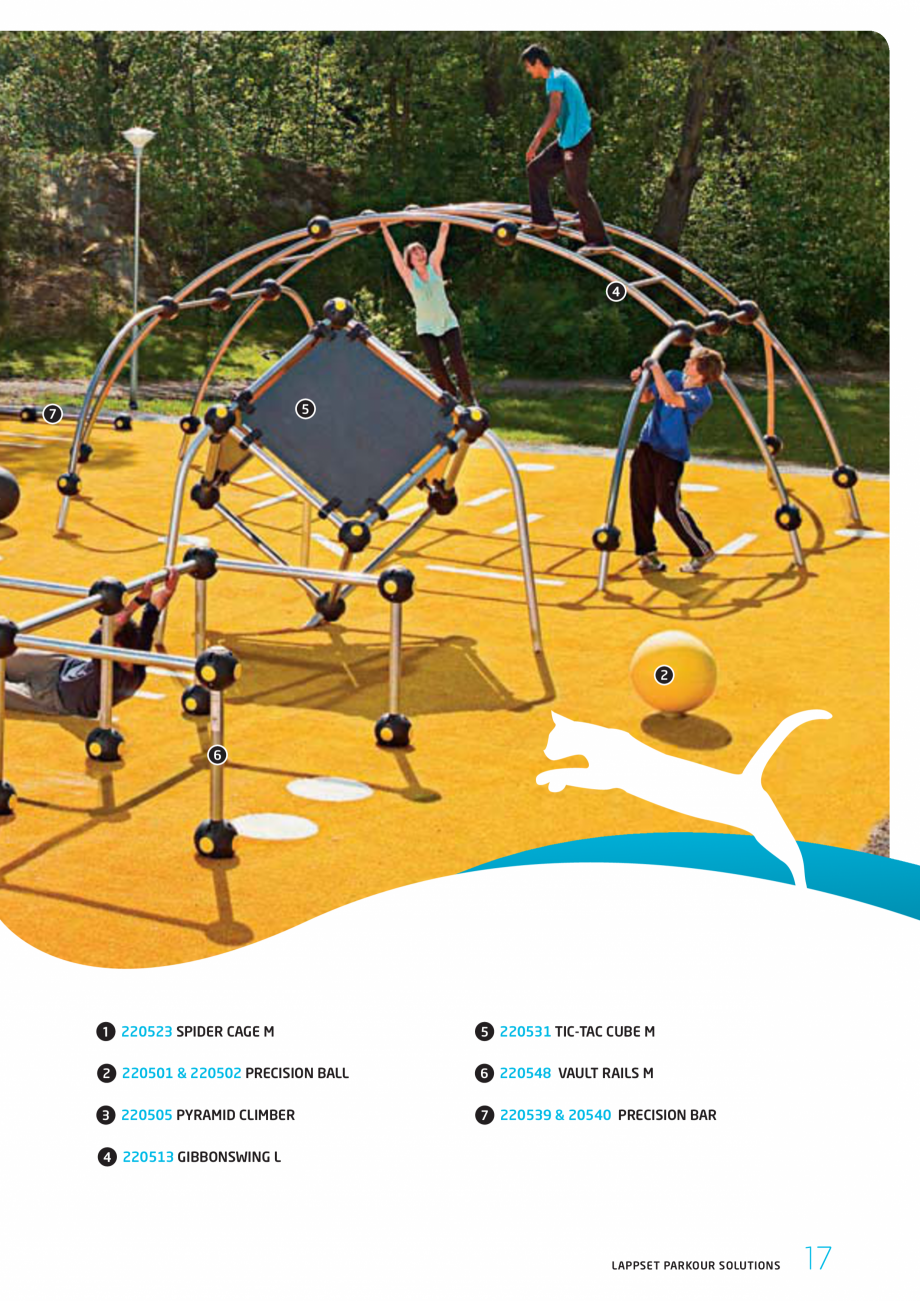 Pagina 17-Echipamente si solutii pentru Parkour  LAPPSET Fisa tehnica Engleza ting alternatives

32m2
1760 mm
...