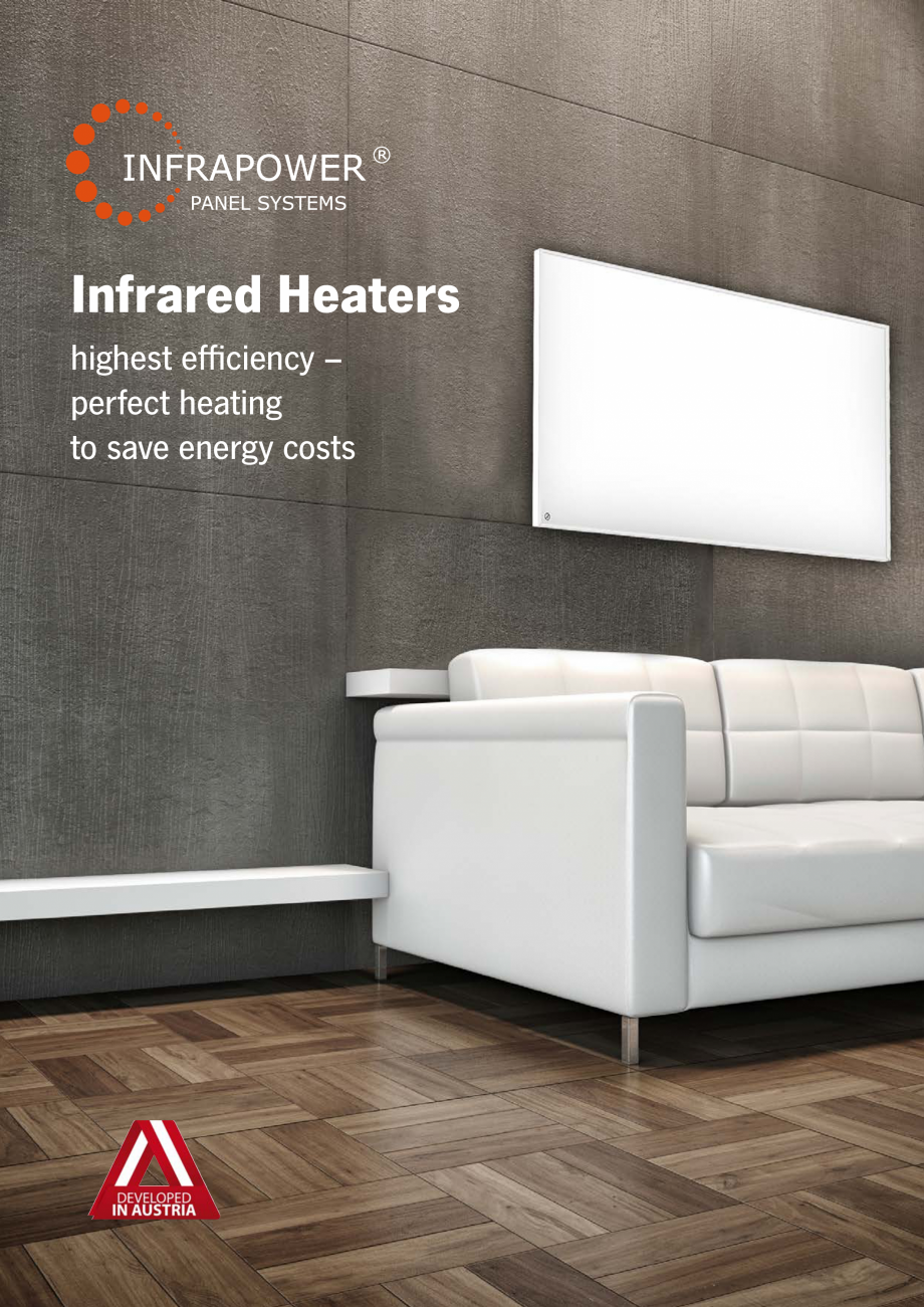 Pagina 1 - Panouri radiante pentru incalzire INFRAPOWER Catalog, brosura Engleza Infrared Heaters...