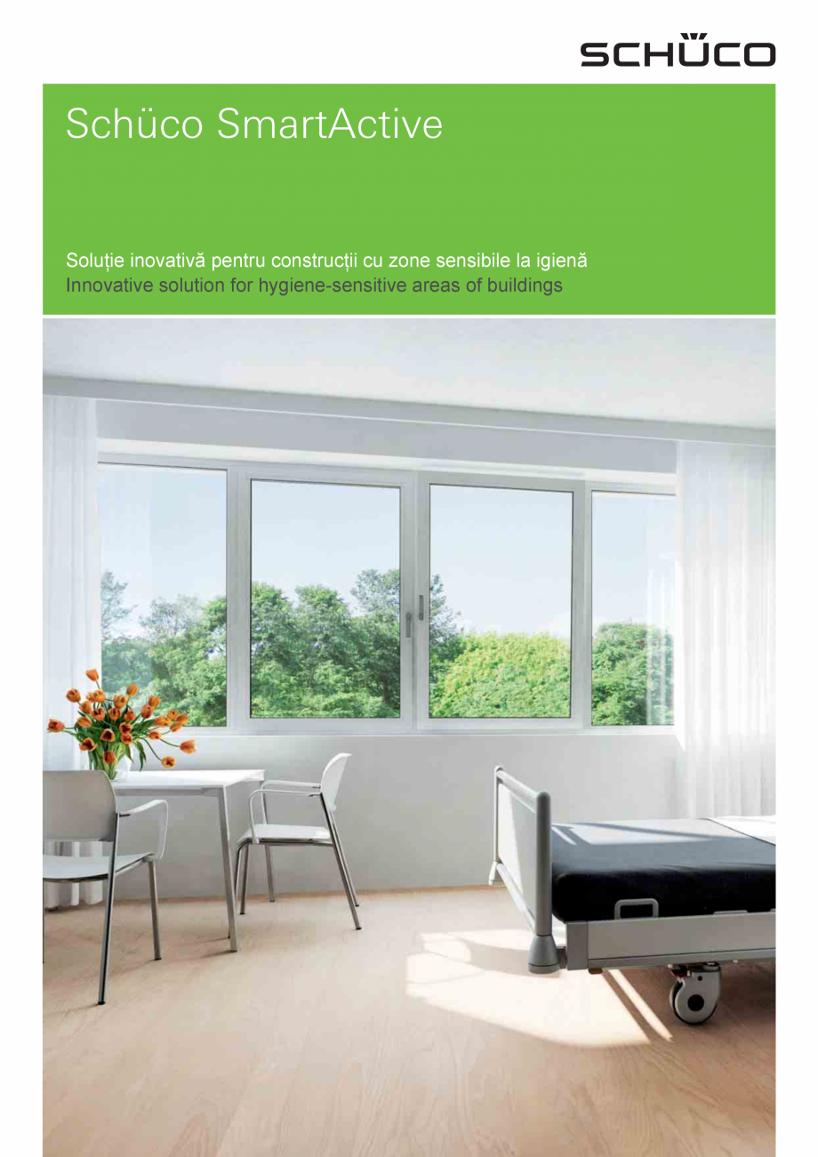 Pagina 1-Manere cu proprietati antimicrobiene SCHÜCO SmartActive Fisa tehnica Engleza, Romana Schüco...