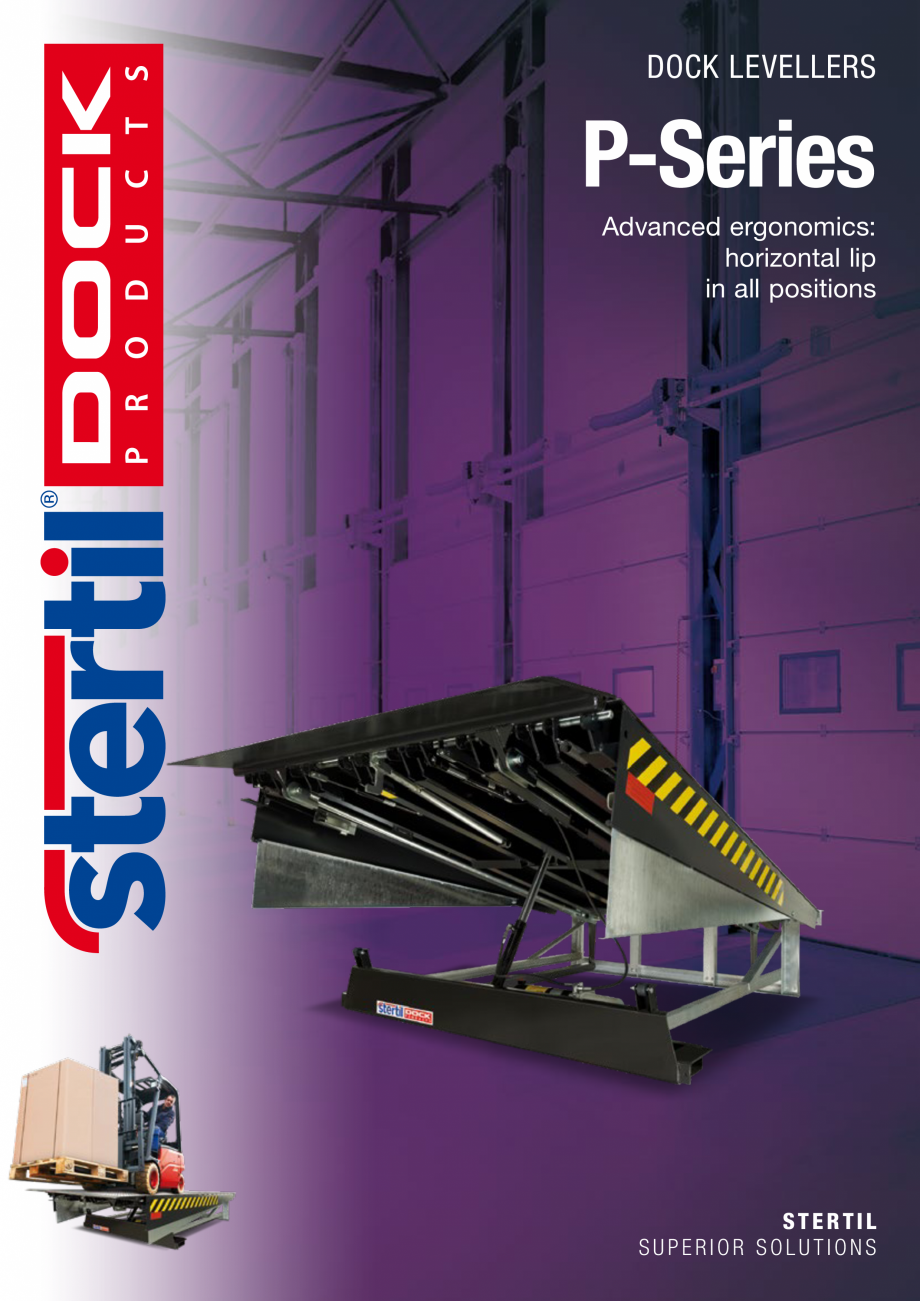 Pagina 1 - Rampa hidraulica ergonomica STERTIL Seria P Catalog, brosura Engleza DOCK LEVELLERS
...