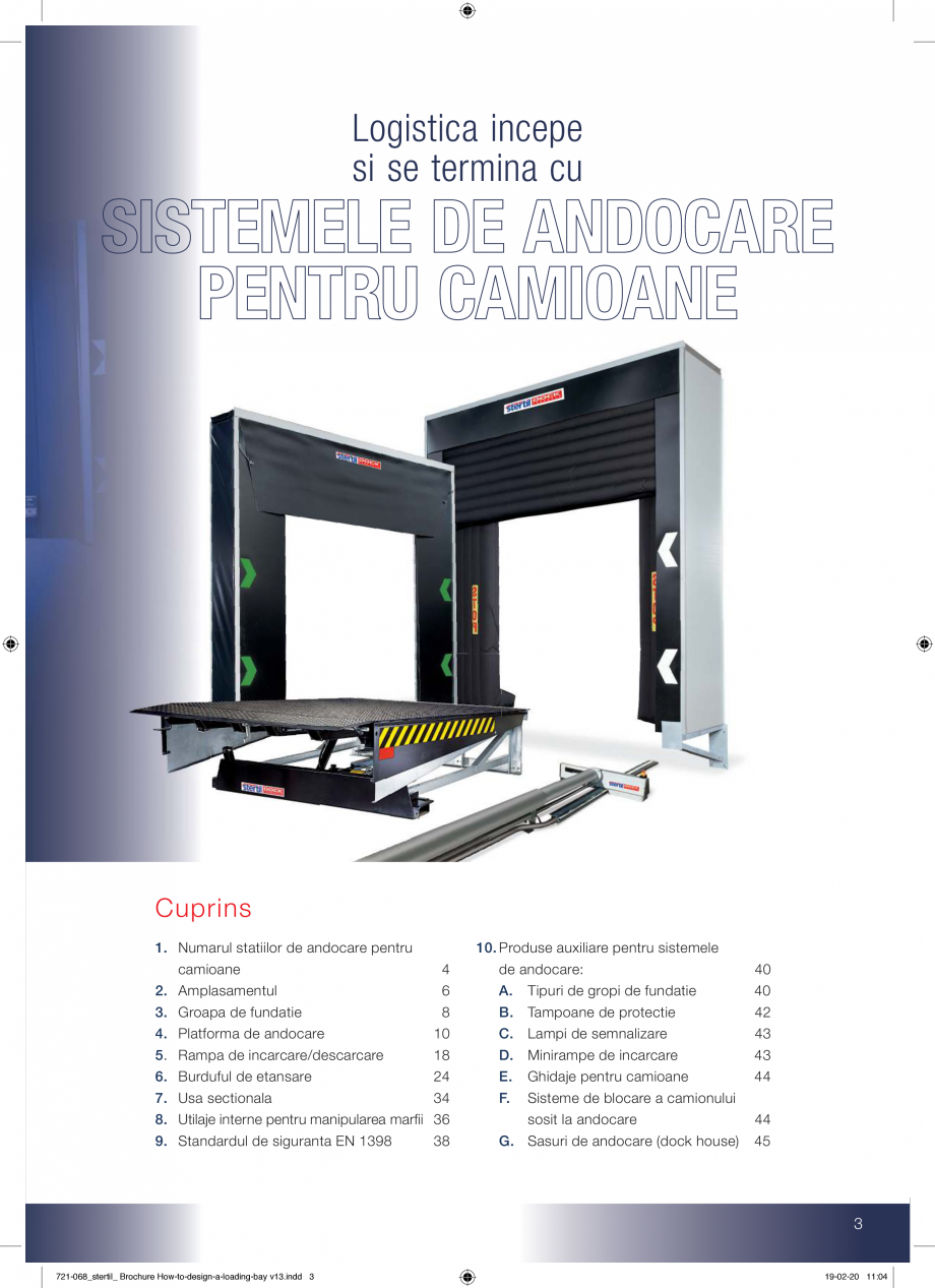 Pagina 3-Ghid de proiectare - echipamente de ancorare STERTIL Catalog, brosura Romana nsare
7. Usa sectionala...