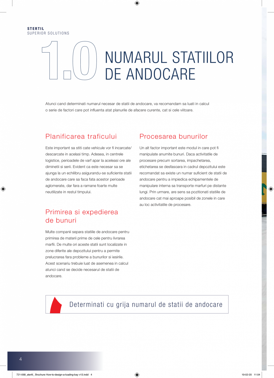 Pagina 4-Ghid de proiectare - echipamente de ancorare STERTIL Catalog, brosura Romana . Daca activitatile de
...