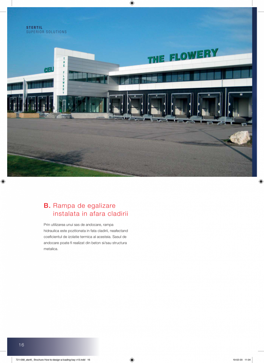 Pagina 16-Ghid de proiectare - echipamente de ancorare STERTIL Catalog, brosura Romana patiul de manevra este ...