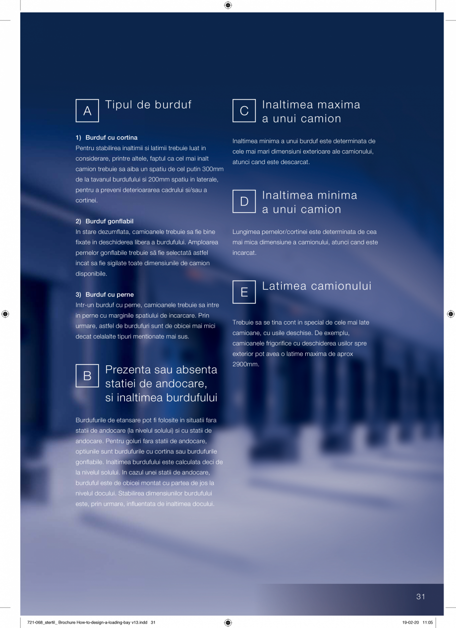 Pagina 31-Ghid de proiectare - echipamente de ancorare STERTIL Catalog, brosura Romana burdufurile cu cortina ...