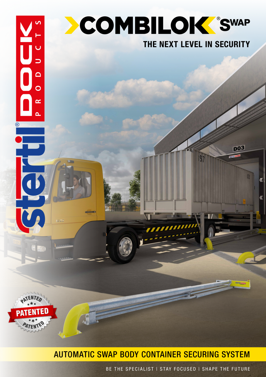 Pagina 1-Sistem de blocare a camionului in dock  STERTIL COMBILOK SWAP Catalog, brosura Engleza THE NEXT...
