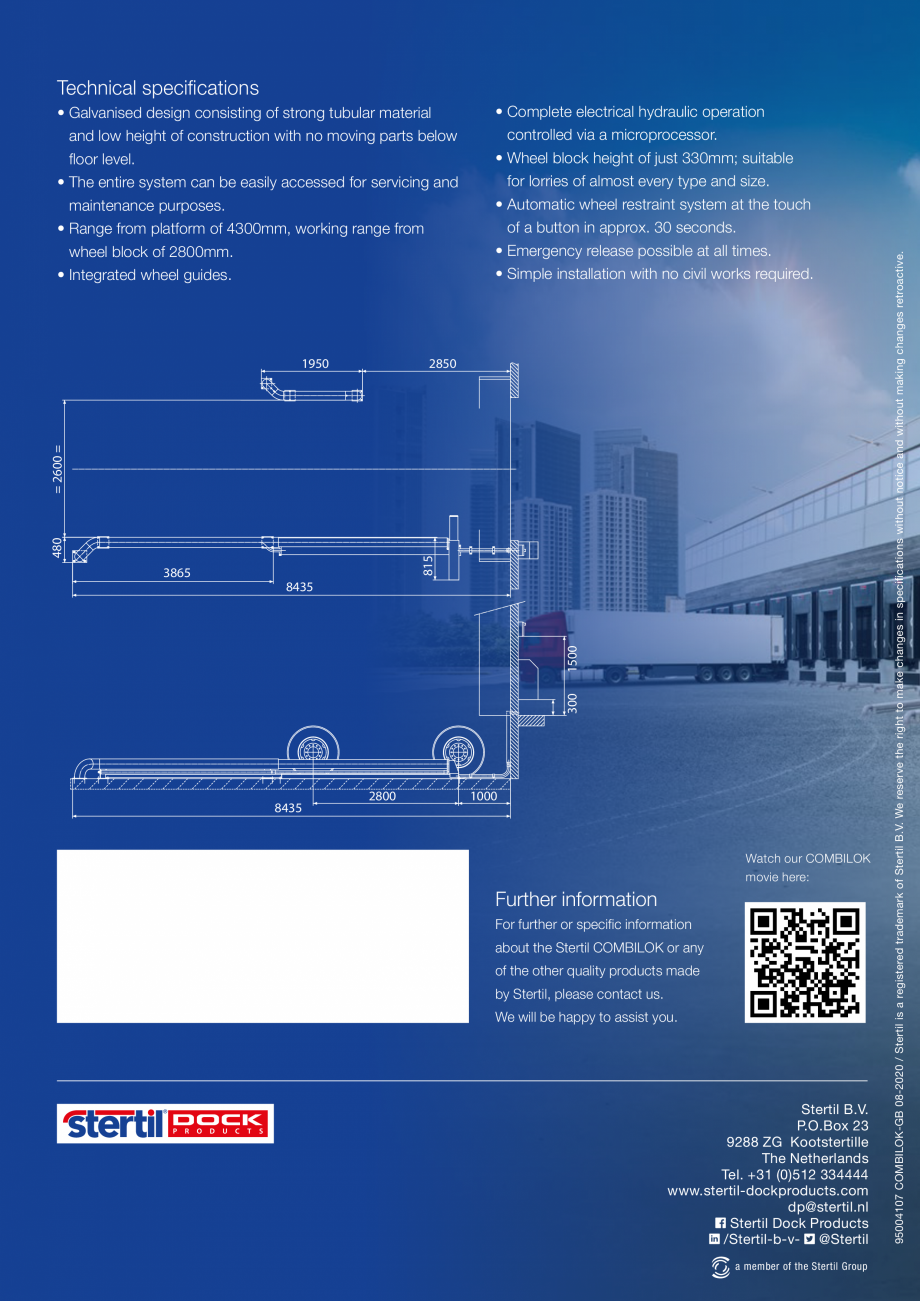 Pagina 6 - Sistem de blocare a camionului in dock  STERTIL COMBILOK G1 Catalog, brosura Engleza ...