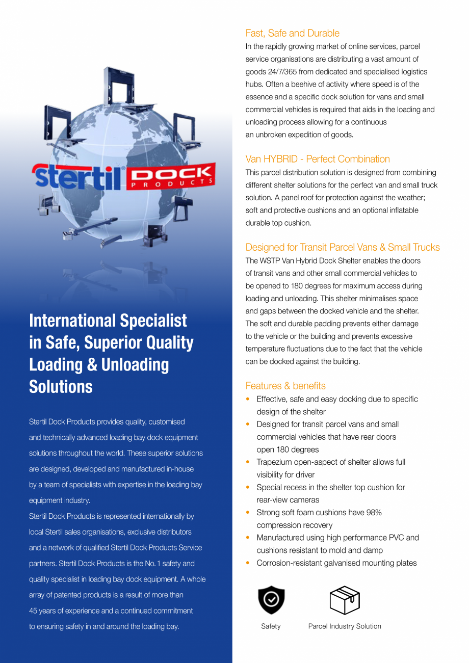 Pagina 2 - Burdufuri pentru van-uri STERTIL Catalog, brosura Engleza ommercial vehicles to
be opened...