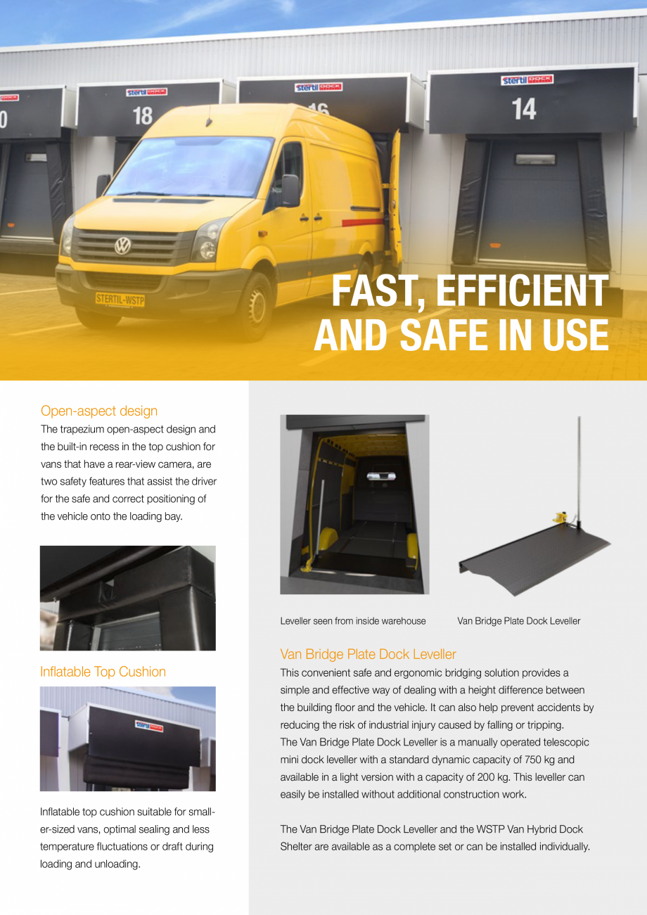 Pagina 3-Burdufuri pentru van-uri STERTIL Catalog, brosura Engleza internationally by
local Stertil sales...