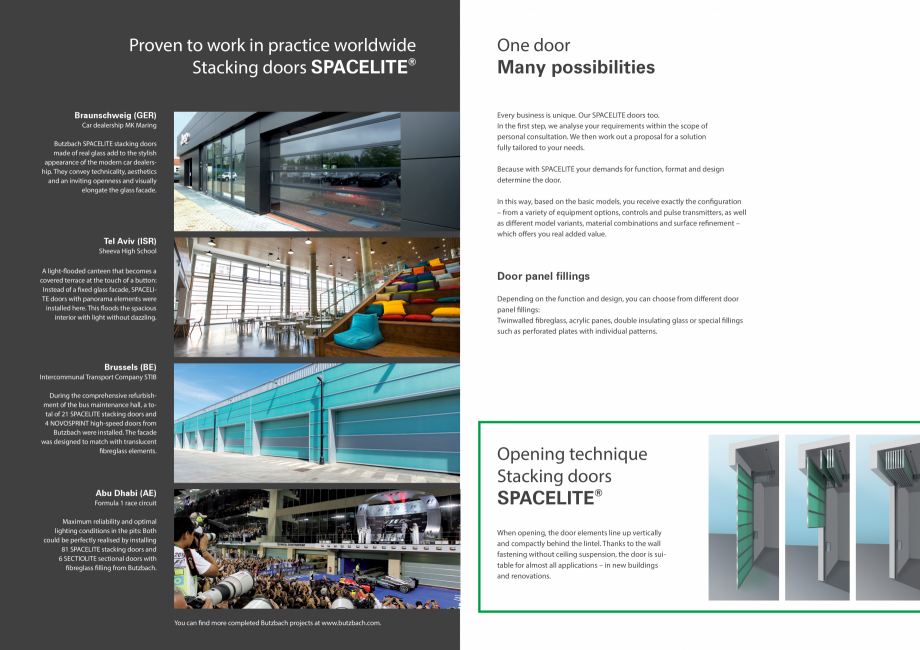 Pagina 3-Usa sectionala compacta BUTZBACH SPACELITE HT40, SPACELITE HT40 RC3, SPACELITE HT40 VISION,...