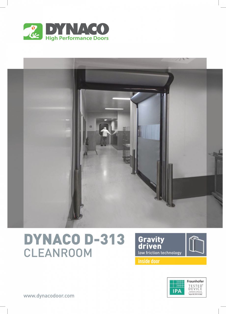 Pagina 1 - Usa rapida DYNACO D-313 CLEANROOM Catalog, brosura Engleza DYNACO D-313
CLEANROOM

www...