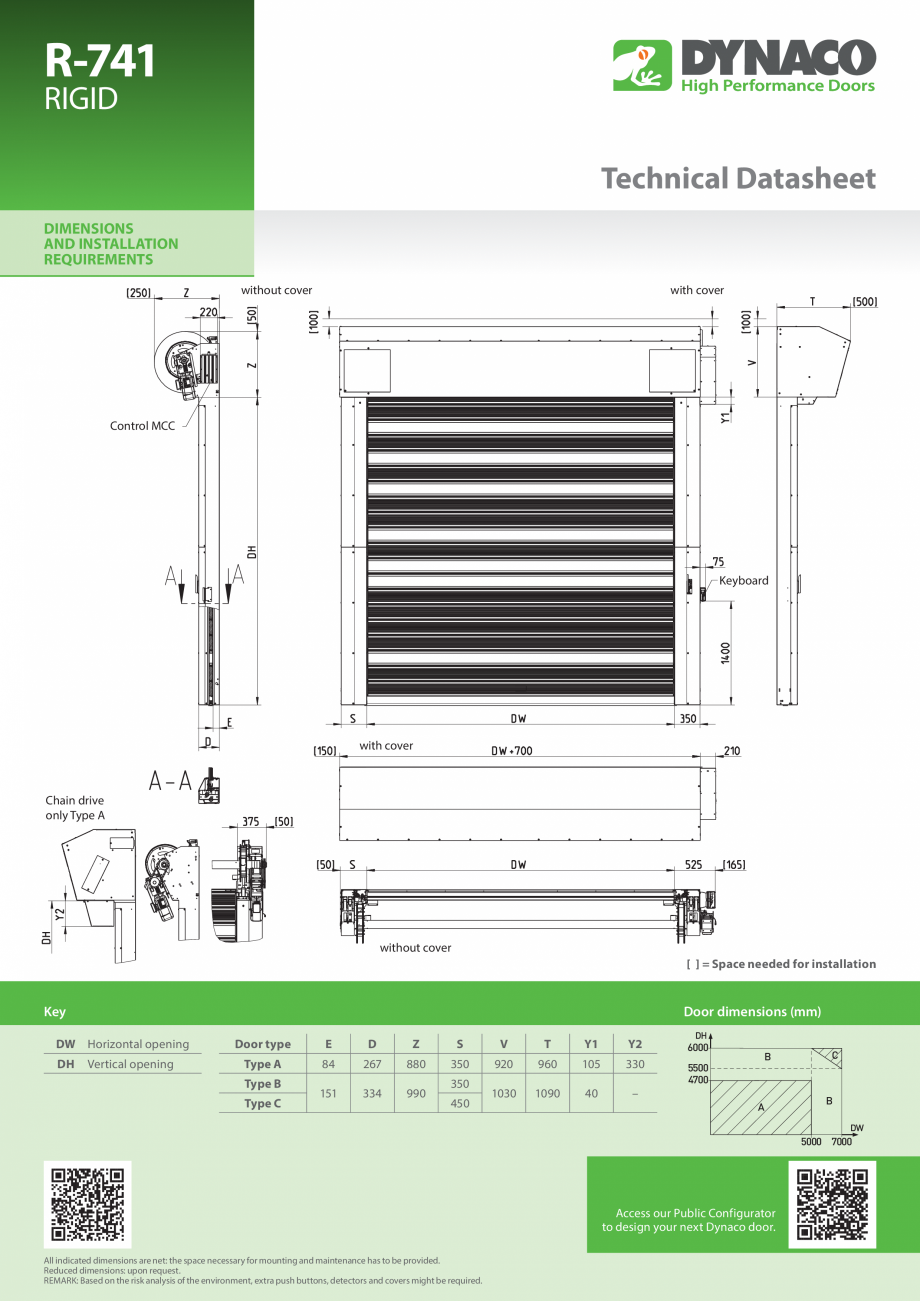 Pagina 1 - Desen tehnic usa rapida DYNACO R-741 RIGID Fisa tehnica Engleza R-741
RIGID

Technical...