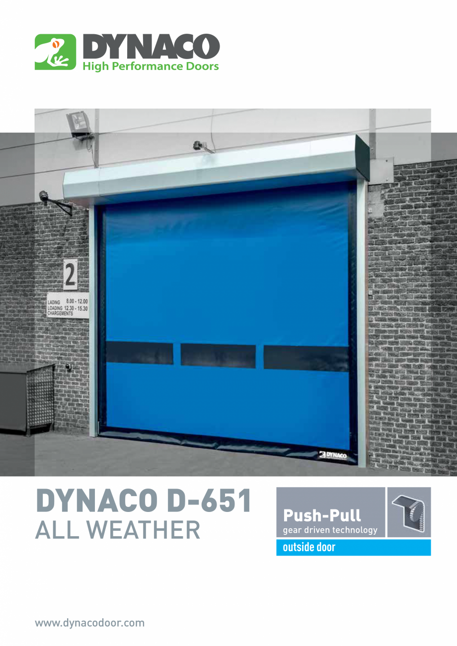 Pagina 1-Usa rapida pentru exterior - D651 DYNACO D-6 Catalog, brosura Engleza DYNACO D-651
ALL WEATHER

www....