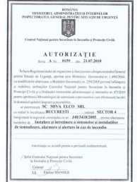 Autorizatie IGSU MIVA ELCO