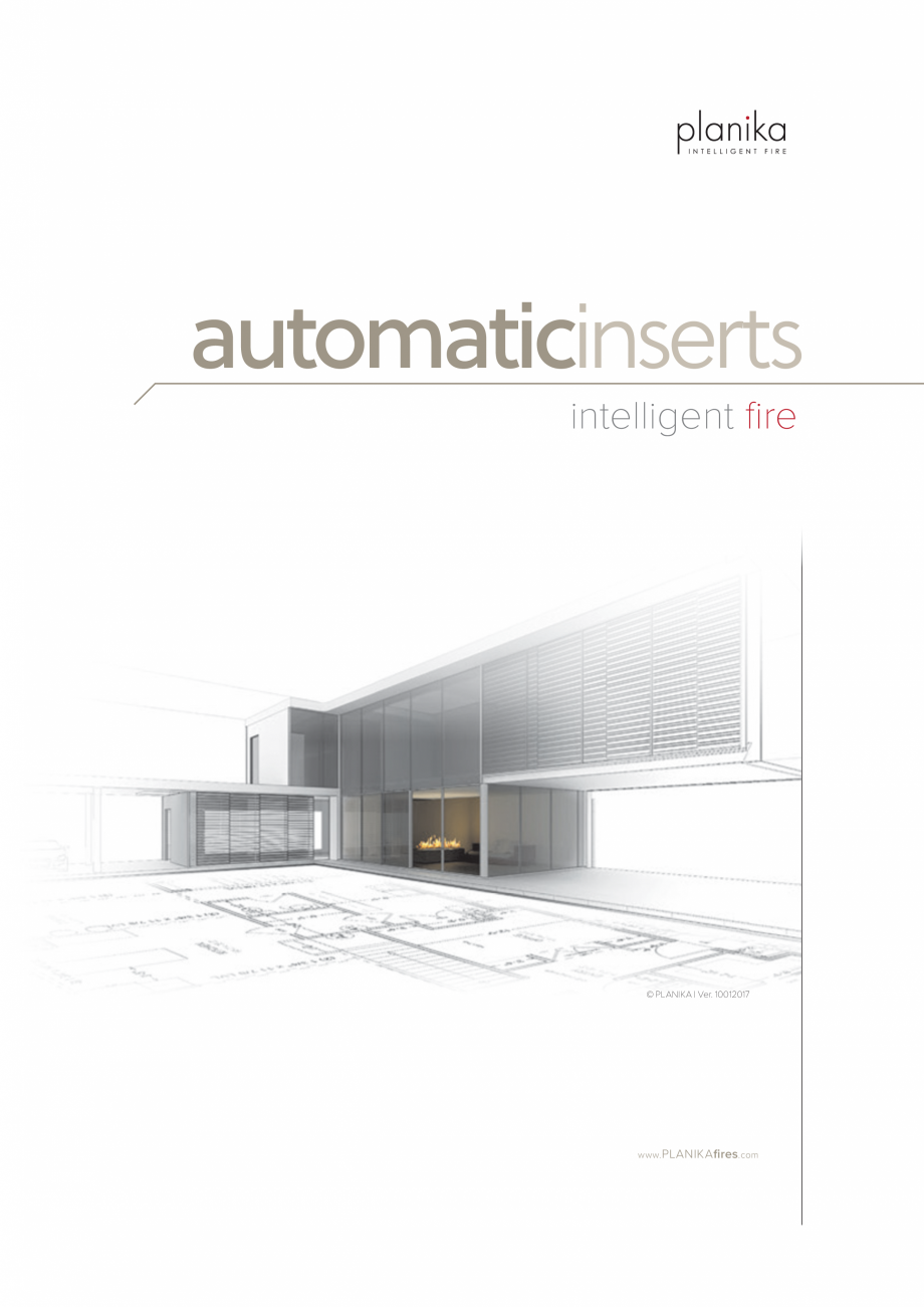 Pagina 1-Semineu pe bioetanol cu insertii automate - dim 1074 mm PLANIKA FIRE LINE AUTOMATIC model E Fisa...