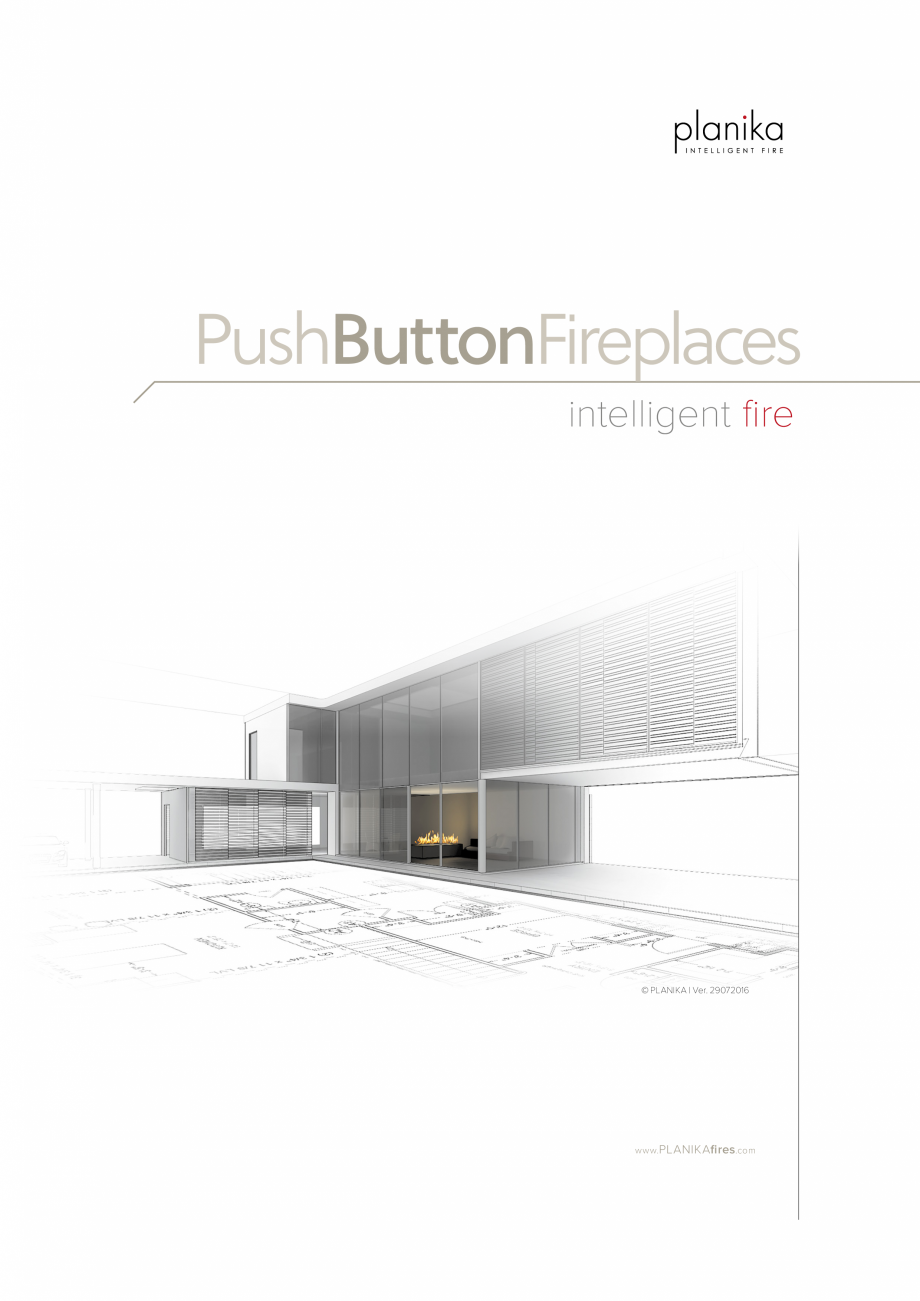 Pagina 1-Semineu compact fara instalare PLANIKA PrimeBox Fisa tehnica Engleza PushButtonFireplaces...