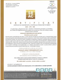 Elemente pentru pereti - Timisoara - Certificat CPF conform SR EN 14992+A1:2012