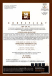 Elemente liniare de structura - Buzau - Certificat CPF conform SR EN 13225:2013 SOMACO