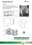 Sistem extactibil pliant pentru corpuri de colt ACCESORIA GROUP - Art 350