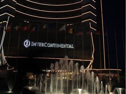 Iluminare firma luminoasa Sistem de iluminare Hotel Intercontinental