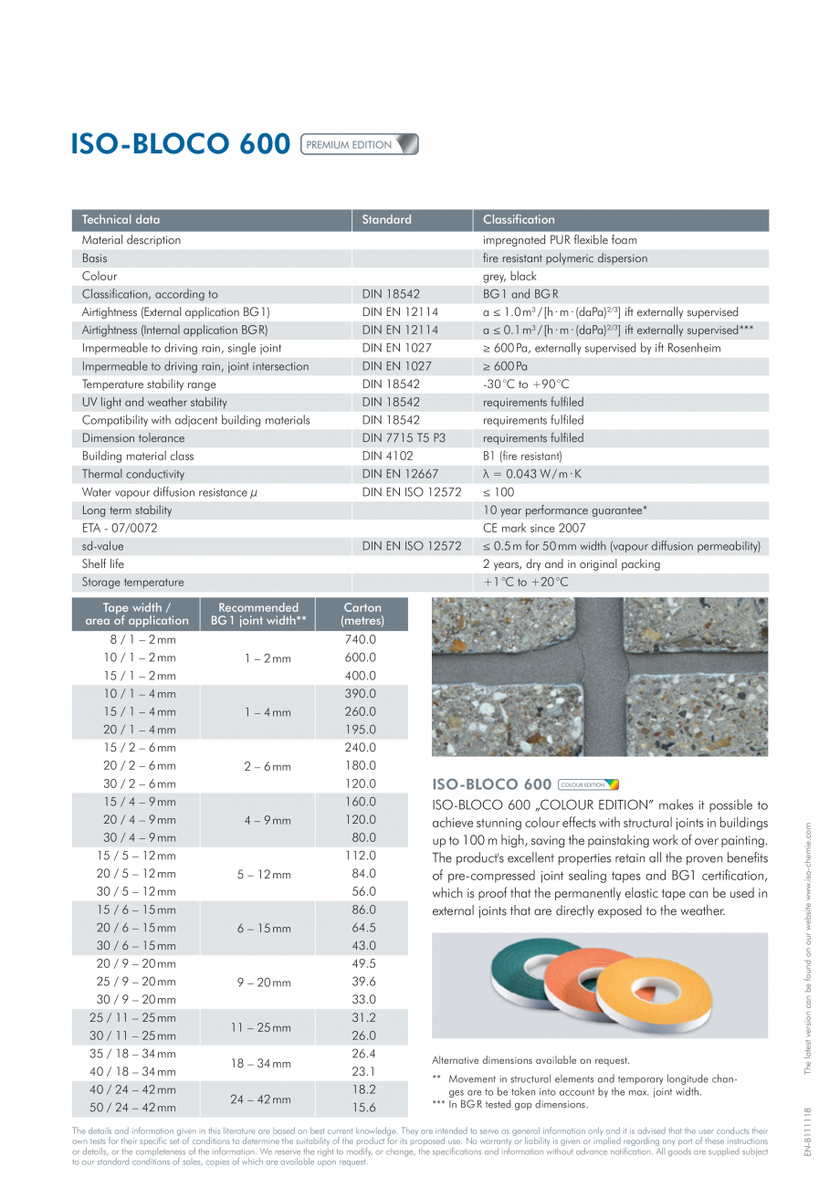 Pagina 2-Banda de etansare impregnata cu spuma flexibila poliuretanica (PUR) cu dispersie polimerica...